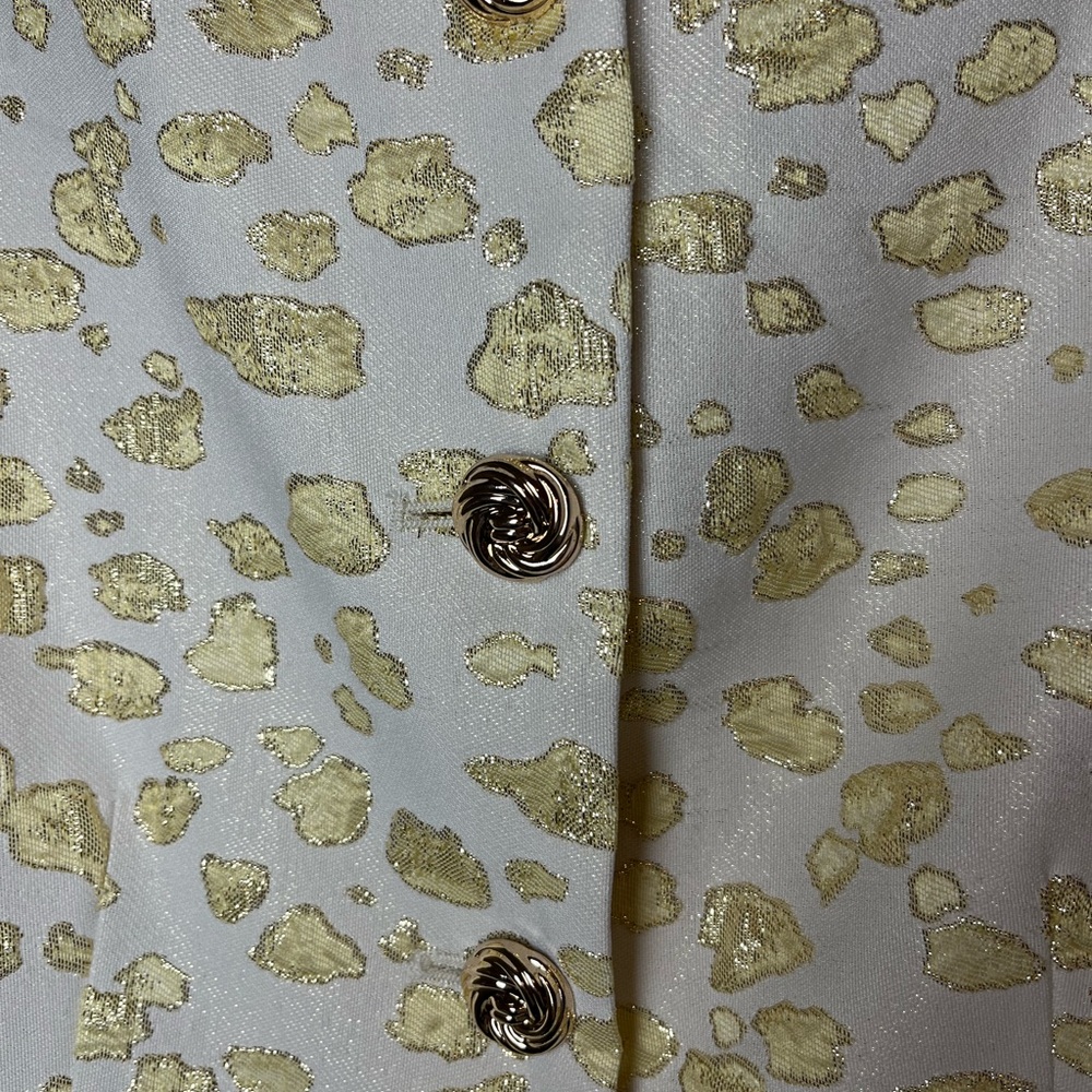 Entro Gold Patterned Sleeveless Blouse - Picture 4 of 6